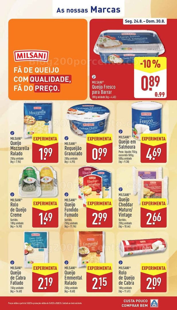 Antevisão Folheto ALDI Promoções de 24 a 30 agosto